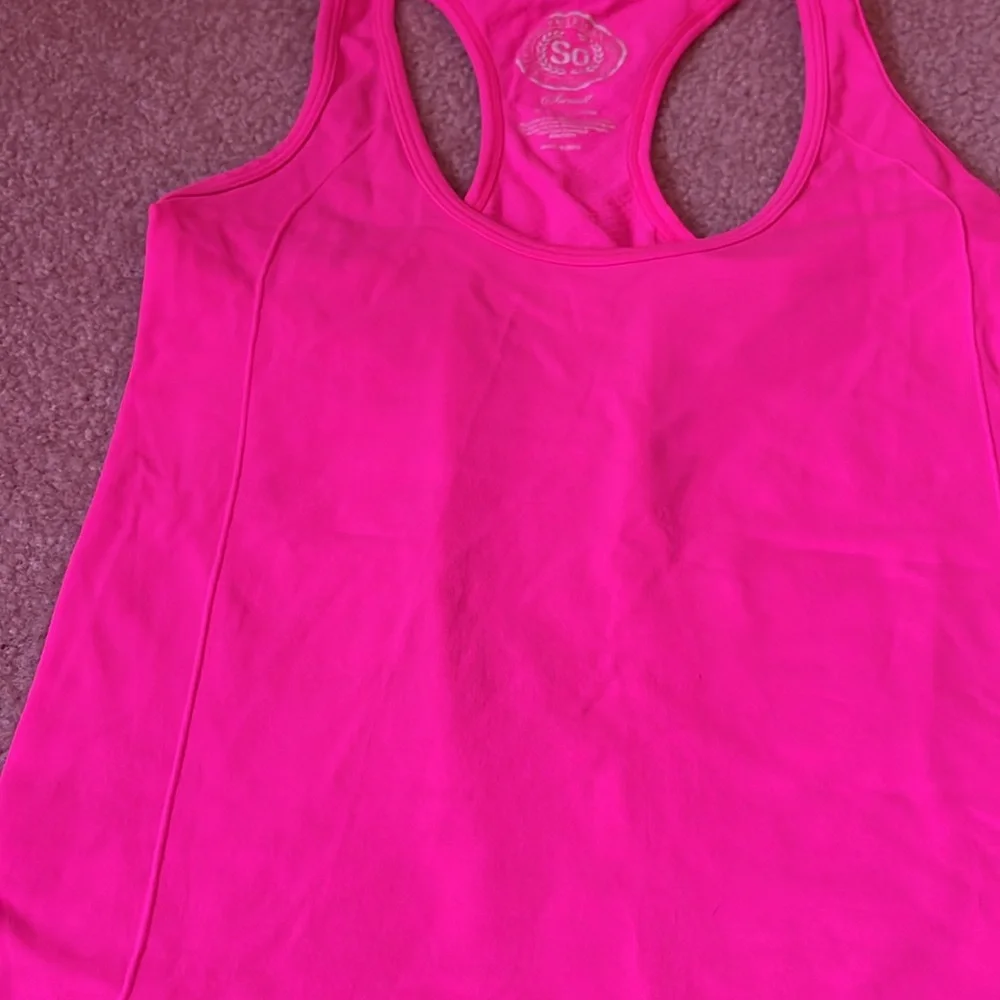 SO Pink Racerback Tank Size Small - Picture 5 of 7